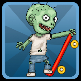 couverture jeu vidéo A Jumpy Zombie Skater - The Skating Dead Plague - Pure Skate Fun Infection