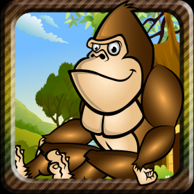 couverture jeu vidéo A Jungle Gorilla Jump - Wild Animal Sprint