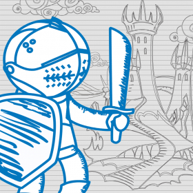 couverture jeu vidéo A Knight vs. Dragon Battle FREE - Doodle Land Kingdom Adventure