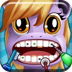 couverture jeu vidéo A Little Pony Dentiste magique Tooth Doctor PRO- dents jeu Fixer