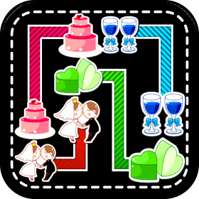 couverture jeu vidéo A lovely Valentine flow free brain puzzle game:Connect your love line