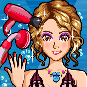 couverture jeu vidéo A Mermaid Princess Salon Spa Makeover - fun little nose &amp; leg make up kids games for girls