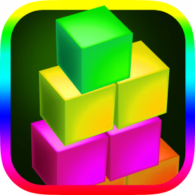 couverture jeu vidéo A Neon empilées Boîtes d'Etat brillant - Dans Glowing Cubed Lumière Glory Jeu gratuit