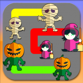 couverture jeu vidéo A new halloween character flow brain puzzle game