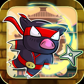 couverture jeu vidéo A Ninja Piggies: Warrior Temple Defense