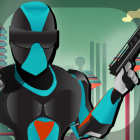 couverture jeu vidéo A Ninja Police Subway Shadow Battle FREE - City Train Future Cops Alien Pursuit