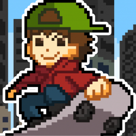 couverture jeu vidéo A Retro Skater Boy