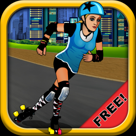 couverture jeu vidéo A Roller Derby Candy Dash - Free Downhill Racing Game