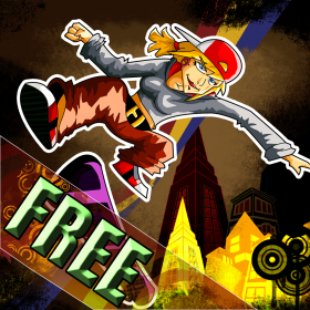 couverture jeu vidéo A Urban 360 Skateboard Freestyler Racing Game