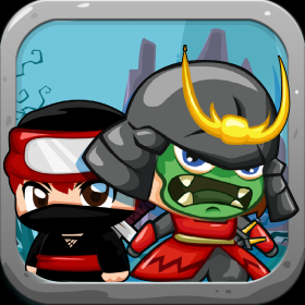 couverture jeu vidéo A Warrior vs Dino - Mini Ninja Hunters Rush - Full Version