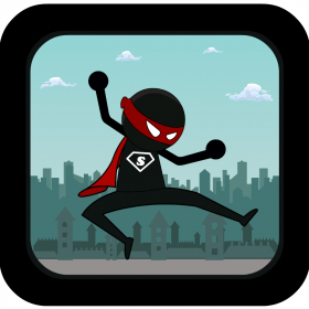 couverture jeu vidéo Action Stickman Run: Be a Super Hero Pro