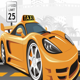 couverture jeu vidéo Action Taxi Racer-impressionnant jeu de voiture