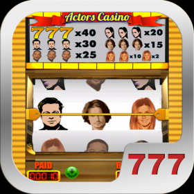 couverture jeu vidéo Actor Face Slot Machine Vegas Casino Style