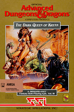 couverture jeu vidéo Advanced Dungeons &amp; Dragons : The Dark Queen of Krynn