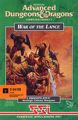 couverture jeu vidéo Advanced Dungeons &amp; Dragons : War of the Lance