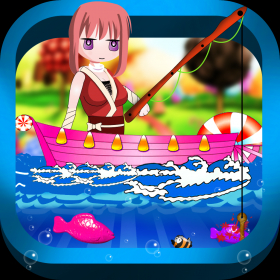 couverture jeux-video Agréable pêche aux bonbons PAID - défi amusant de petite fille samouraï au sabre fracassant