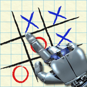 couverture jeu vidéo AI Tic Tac Toe - Draw to play w CPU