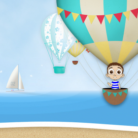 couverture jeu vidéo Air Balloon Rush - Beach Edition