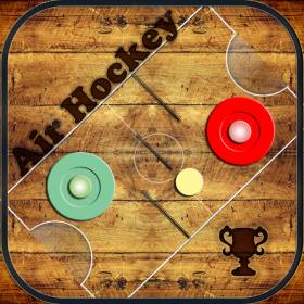 couverture jeu vidéo Air Hockey - Wood with Obstacles