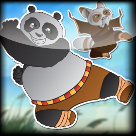 couverture jeu vidéo Air Kick Attack - Kung Fu Panda Version