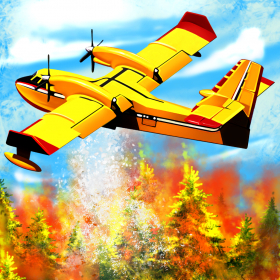 couverture jeu vidéo Airplane Firefighter Simulator 3D - Emergency Flight Pilot Rescue Simulation Infinite Flying Games