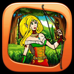 couverture jeu vidéo Amazon Archer Warrior Queen – The Fearless Heroine of the Jungle in a Bow and Arrow Game