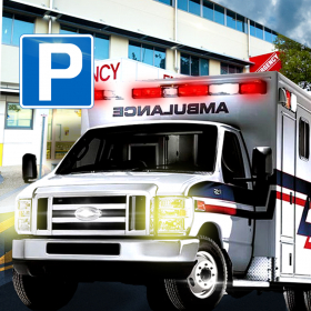 couverture jeux-video Ambulance Car Parking Free Game - Simulateur de Stationnement de Voiture de Ambulance