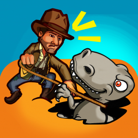 couverture jeu vidéo Ancient Dinosaur Killer Pit Drop Rescue FREE - Target the Raptor to Save the Carnivores