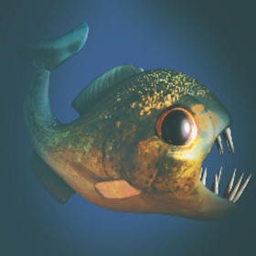 couverture jeu vidéo angry piranha