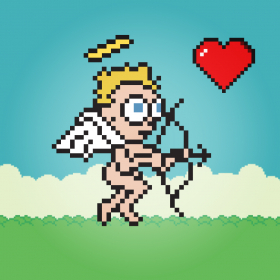 couverture jeu vidéo Animation Cupidon 8 Bits