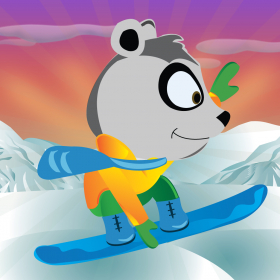 couverture jeu vidéo Animaux Avalanche Mountain Top Snowboard Fun