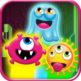couverture jeu vidéo Annoying Glow Virus Jump - Monsters in the Machine