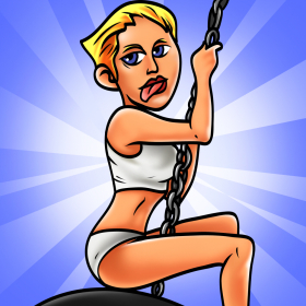 couverture jeu vidéo Another Miley Game – Wrecking Ball Clicker Free