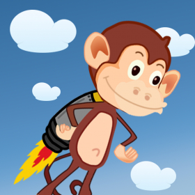 couverture jeu vidéo Ape Runner - le drôle de jeu avec le singe Ape