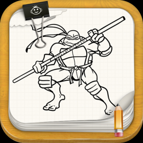 couverture jeu vidéo Apprendre à dessiner : Les Tortues ninja
