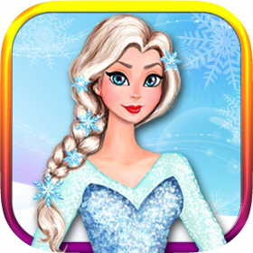 couverture jeu vidéo Arctique Glace Princesse Robe Jusqu'à: Mignon Coiffure Et Tenue Salon FREE