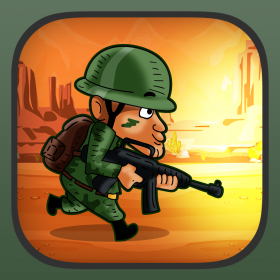 couverture jeu vidéo Army Soldier War Hero Run FREE - The Blood Brothers Desert Defense Game
