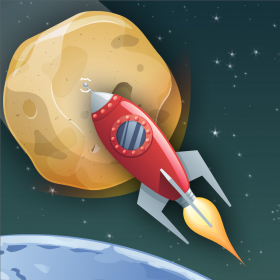 couverture jeu vidéo Asteroid Fall Space Craft Shoot - Defend And Protect Galaxy By Shooting The Falling Asteroids (Pro)