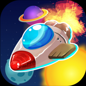 couverture jeu vidéo Astro Poppers - Puzzle Physics Strategy Burst Game Free!