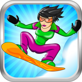 couverture jeu vidéo Avalanche Mountain - An Extreme Snowboarding Racing Game with penguins, babies and more!