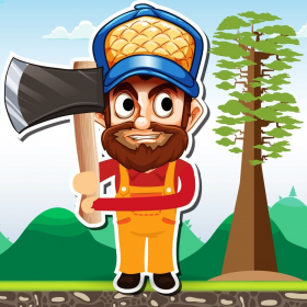 couverture jeu vidéo Axe Run - Max The Lumber Jack Timberman