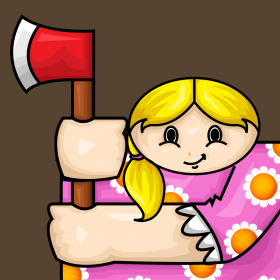 couverture jeu vidéo Axe Woman - The First Lumberjack Women - Chopping Timber In The Woods