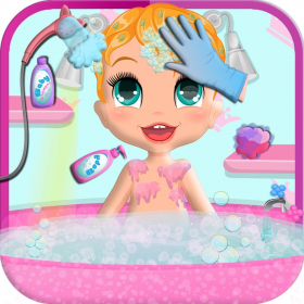 couverture jeu vidéo Baby Bath Time: Bathing,Shower,Care,Makeup &amp; Dressup