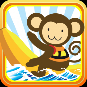 couverture jeu vidéo Baby Chimp Banana Boat Vs Zombie Robot Laser Shark Attack.