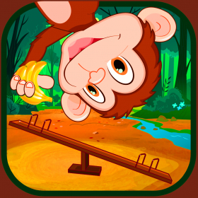 couverture jeu vidéo Balancier du Singe dans la Jungle - Projetez le Joyeux Singe Attrapeur