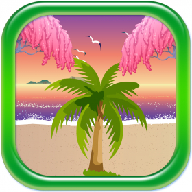 couverture jeu vidéo Beach Blanket Balloon Palmier trophiques anneau correspondant Toss