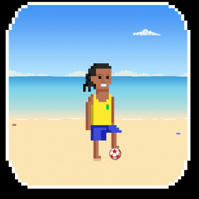 couverture jeu vidéo Beach Brazil Football Juggling - Test Ball Handling Skills Little Ronaldo Rio Edition FREE 2014