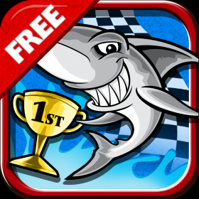 couverture jeu vidéo Beach Sharks Race: Racing Warrior