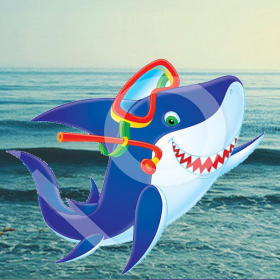 couverture jeu vidéo Big Shark blue