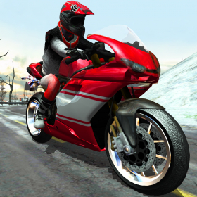couverture jeu vidéo Bike Rider - Frozen Highway Rally Race Free